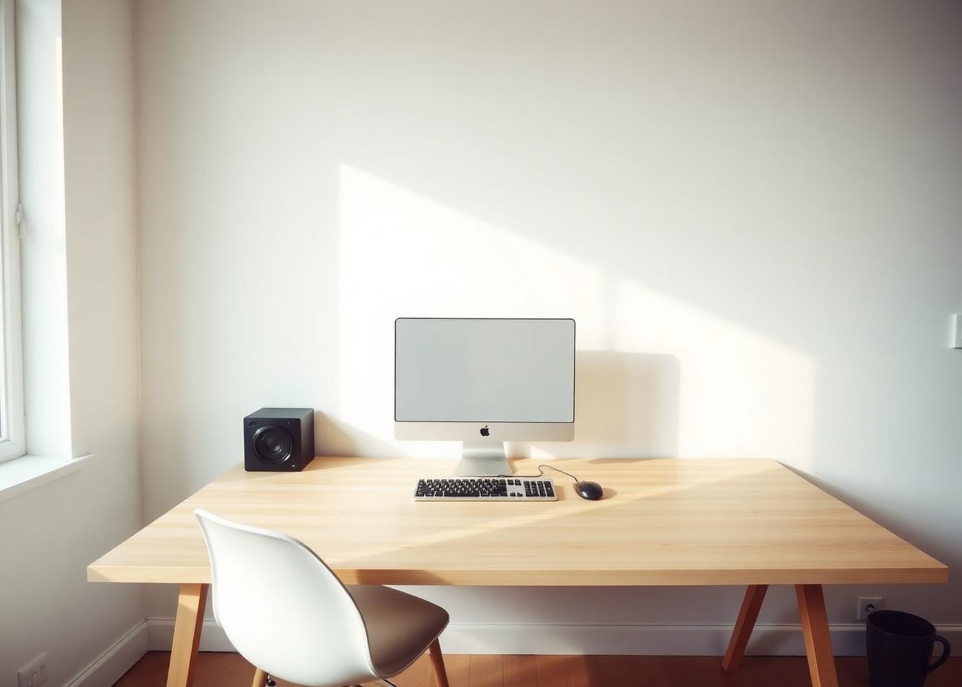 Minimalist Workspace desk setup